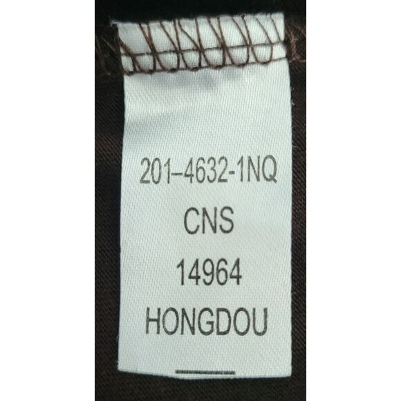 Weavers‎ Women's Size L Brown Mini Dress Spaghetti Straps Buttons Faux Pockets - Picture 9 of 9